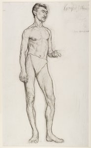 A Study of a Male Nude Figure